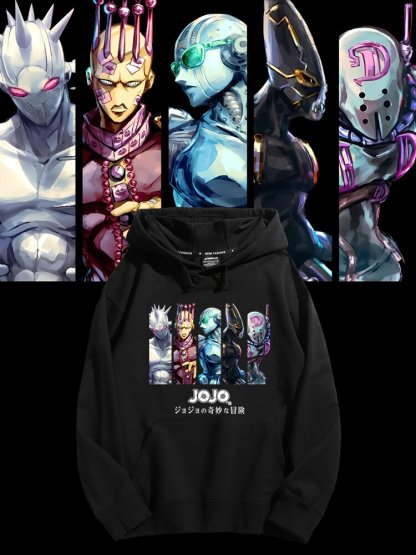 JOJO的奇妙冒險替身聯名衛衣新款 親子情侶裝連帽衛衣