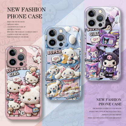 三麗鷗 新款高清全包防摔玻璃殼