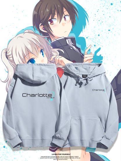 Charlotte友利奈緒 親子情侶男女連帽衛衣