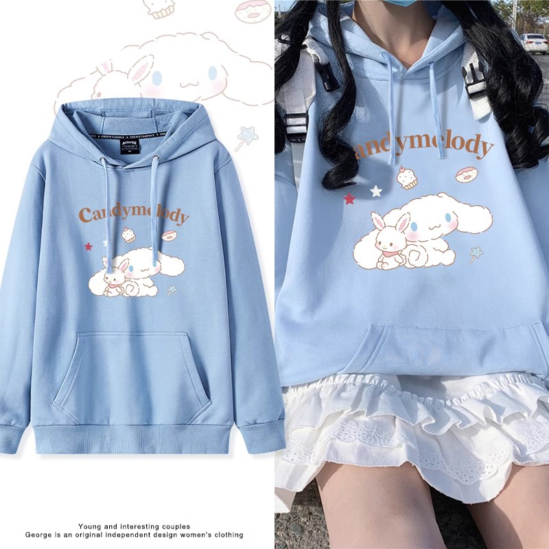 大耳朵狗新款 親子情侶男女連帽衛衣