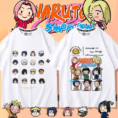 火影忍者 2026親子情侶男女同款 印花短袖T恤