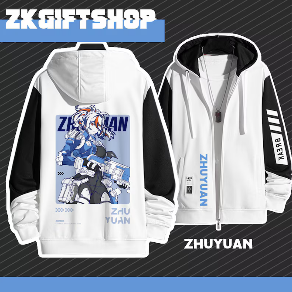 絕區零 朱鳶 手繪連帽衫 春秋舒適外套