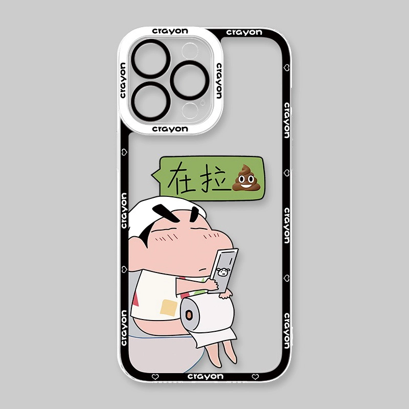 蠟筆小新 天使眼透明防摔軟殼