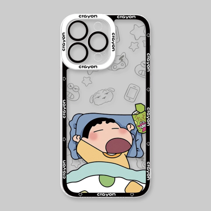 蠟筆小新 天使眼透明防摔軟殼