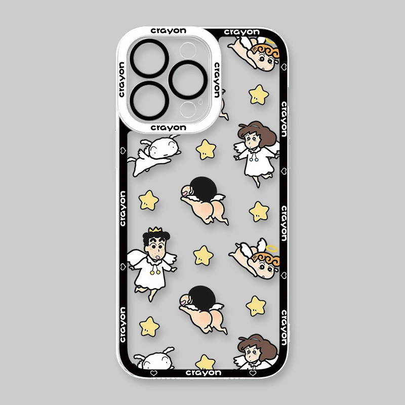 蠟筆小新 天使眼透明防摔軟殼