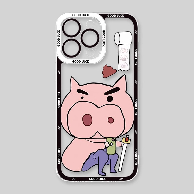 蠟筆小新 天使眼透明防摔軟殼