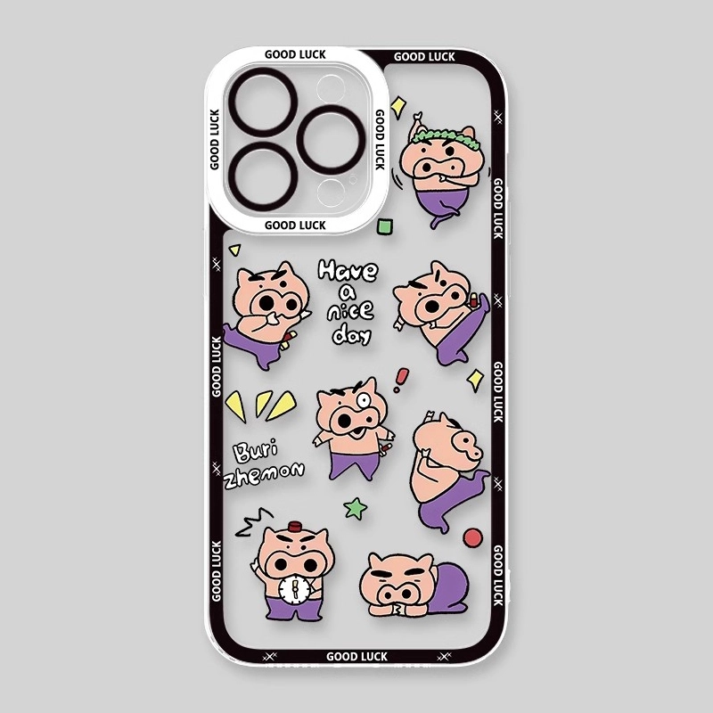 蠟筆小新 天使眼透明防摔軟殼