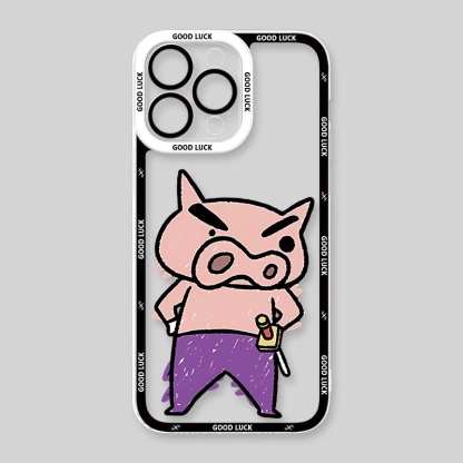 蠟筆小新 天使眼透明防摔軟殼