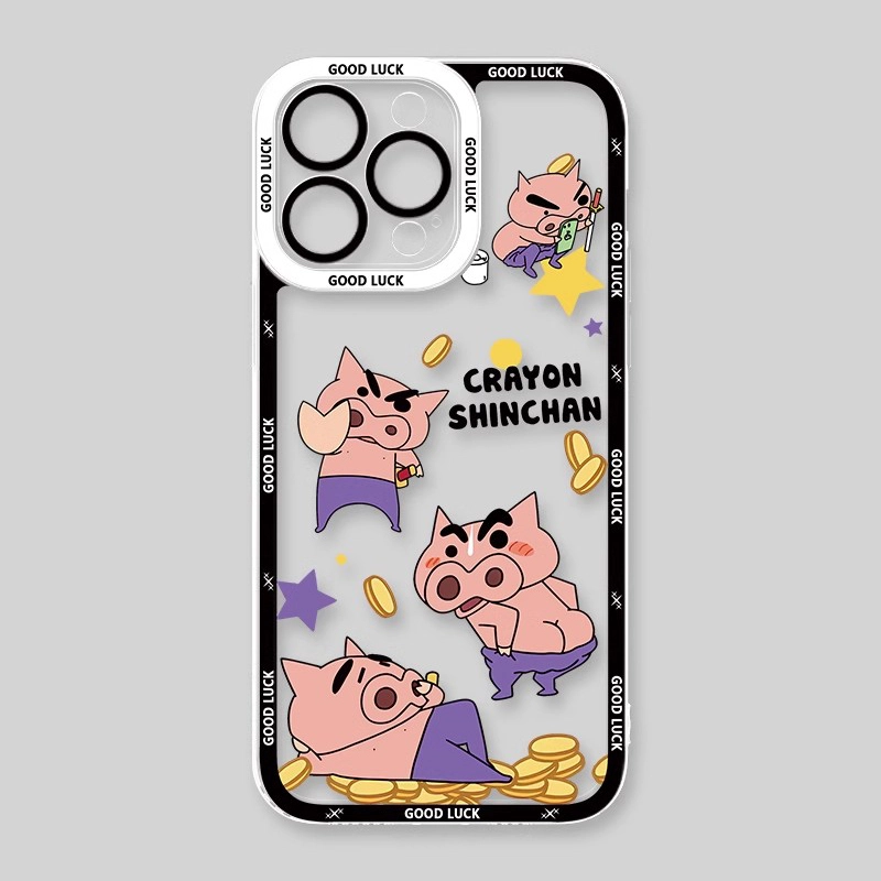 蠟筆小新 天使眼透明防摔軟殼