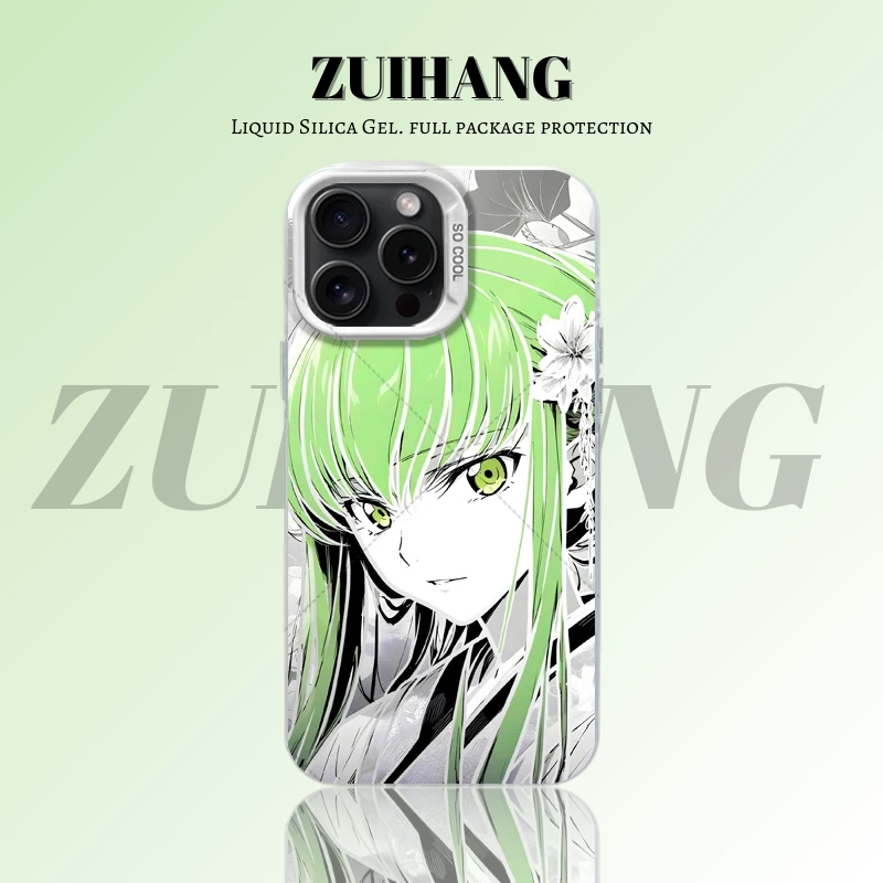 【大集合3.0】動漫彩銀線條漸變防摔手機殼