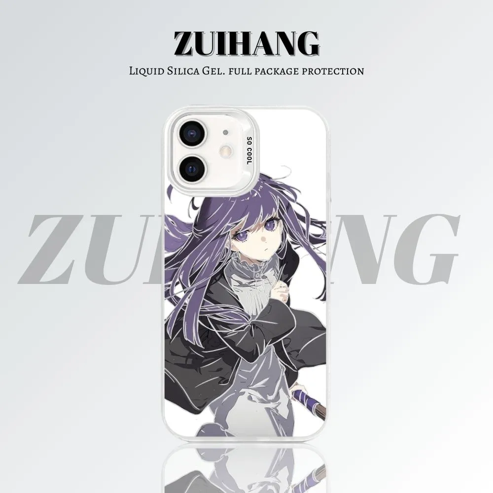 芙莉蓮彩銀線條漸變防摔手機殼