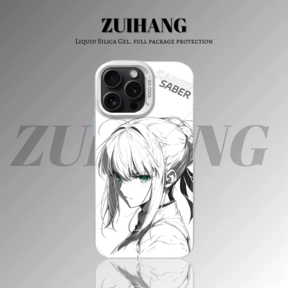 Fate/stay night 彩銀線條漸變防摔手機殼