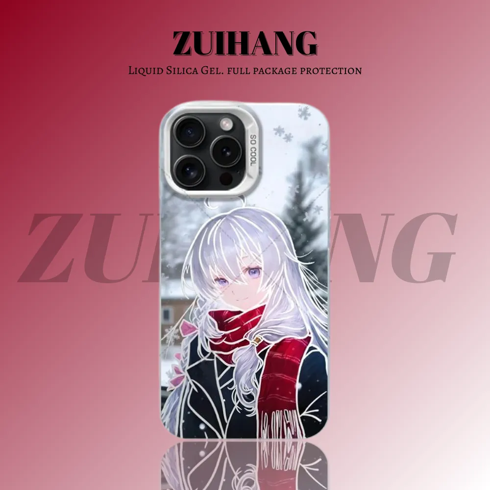 魔女之旅 彩銀線條漸變防摔手機殼