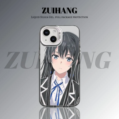 雪乃 彩銀線條漸變防摔手機殼