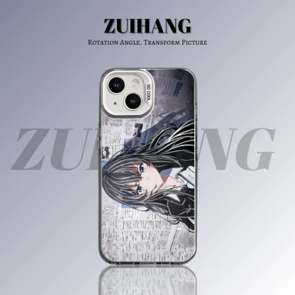 雪乃 彩銀線條漸變防摔手機殼