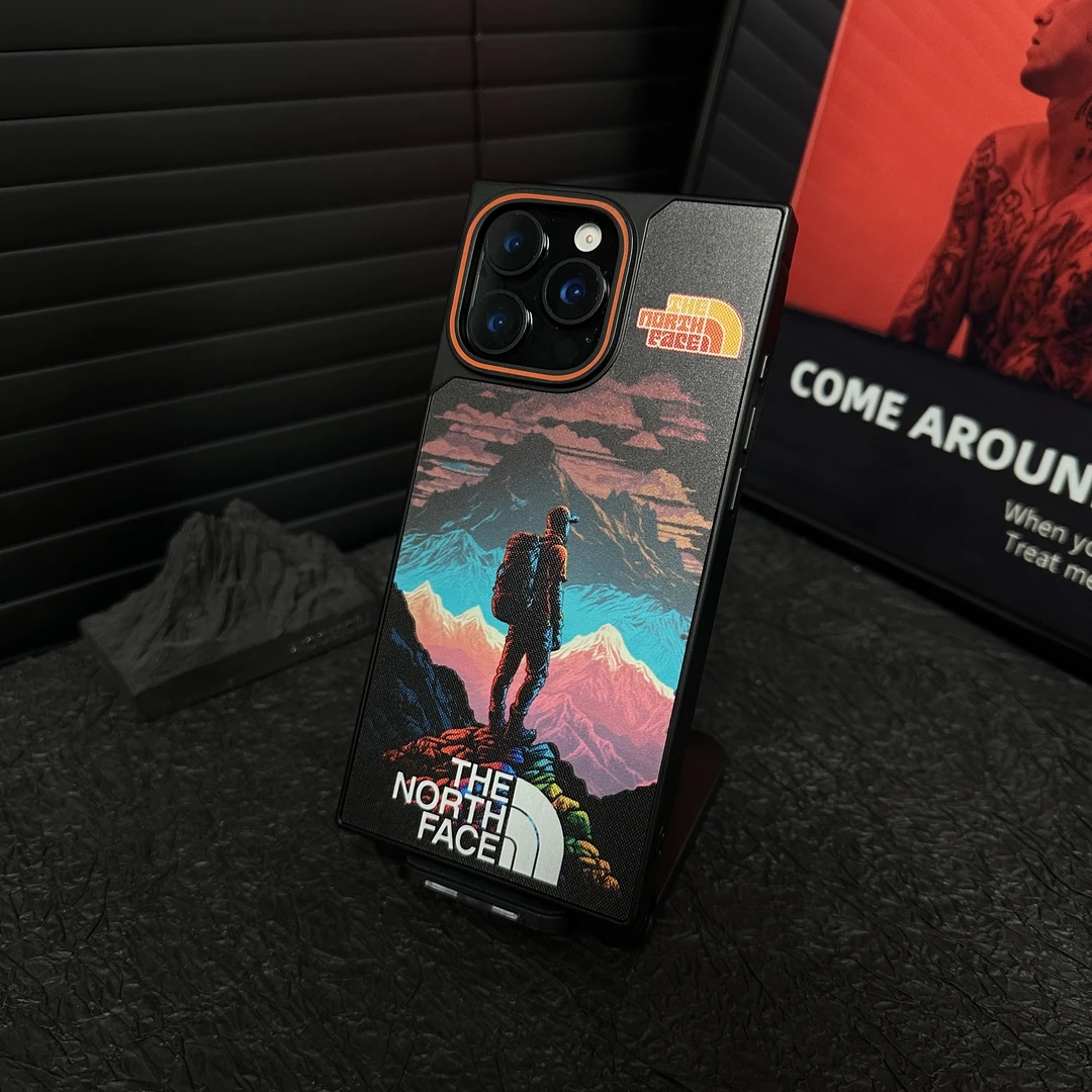 北面雪山鐳射手機殼