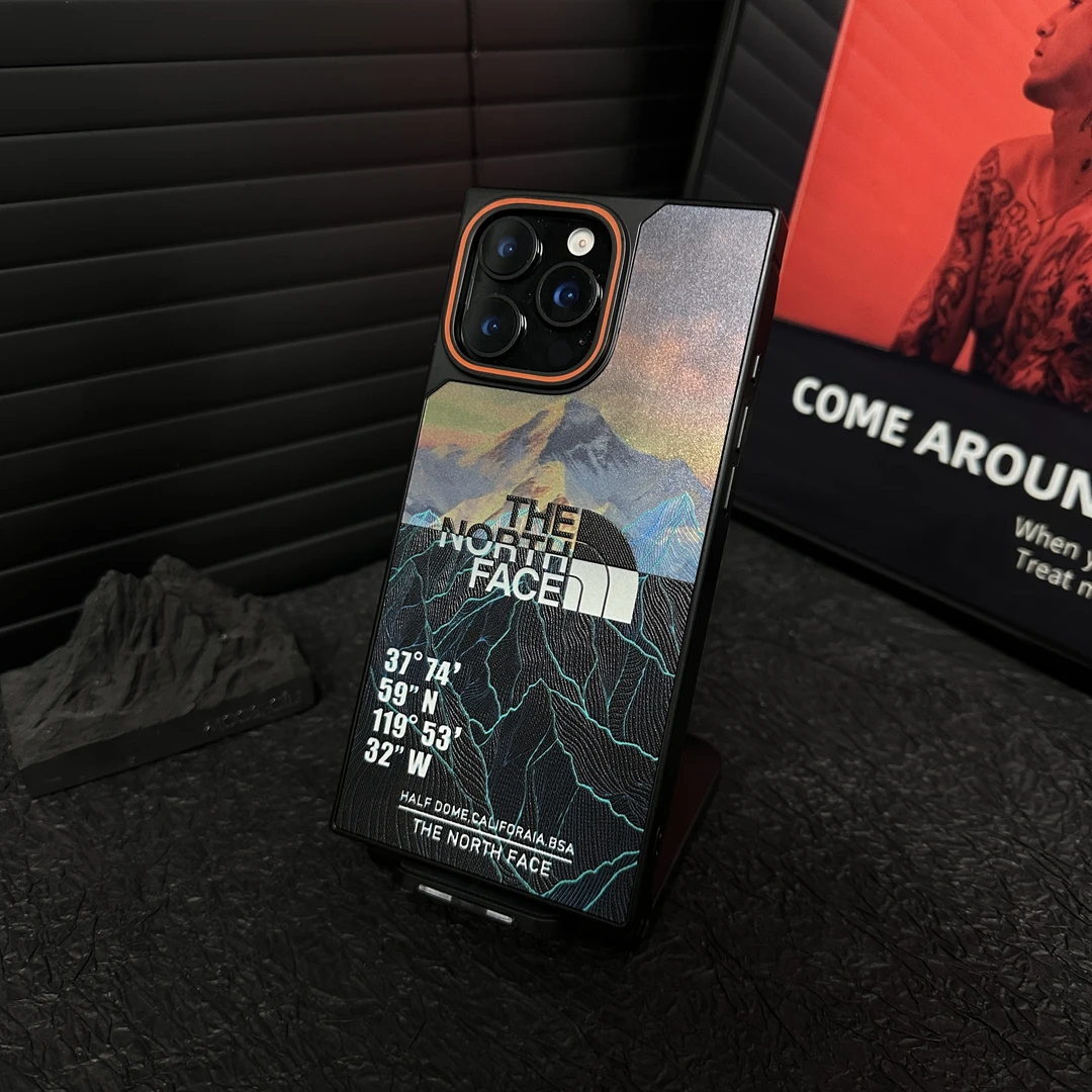 北面雪山鐳射手機殼