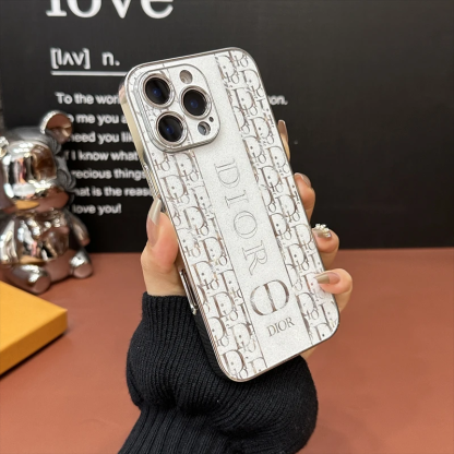 迪奧燙金電鍍手機殼