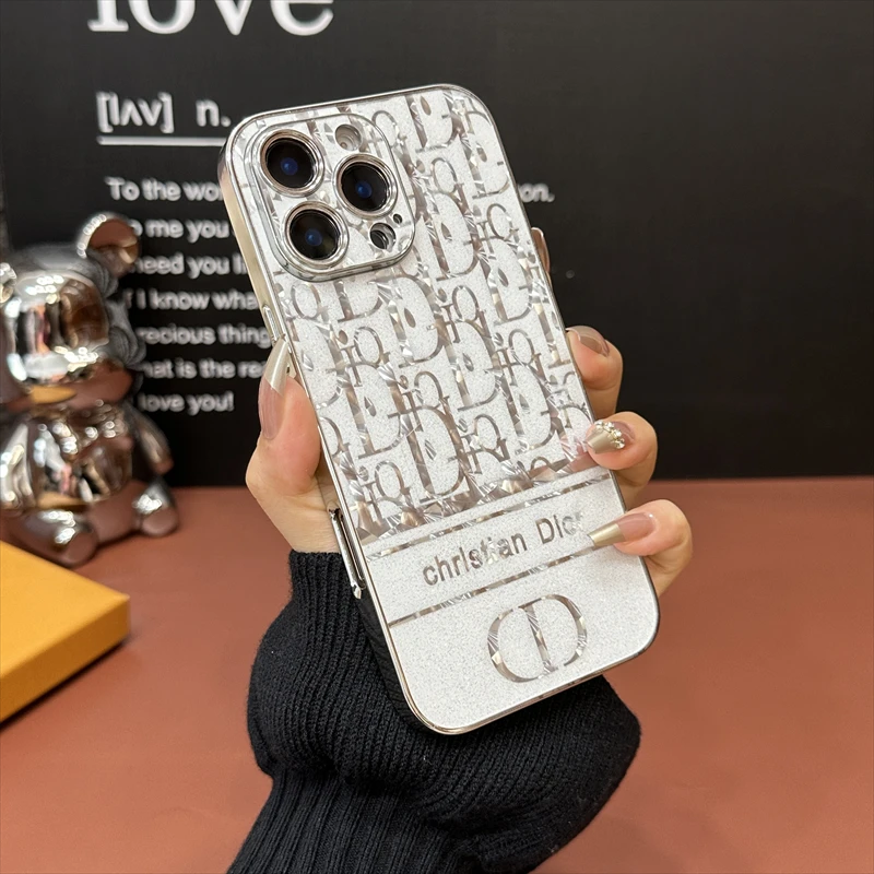 迪奧燙金電鍍手機殼