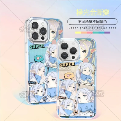 【大集合】動漫極光金漸變手機殼