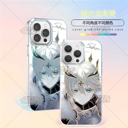 【大集合】動漫極光金漸變手機殼