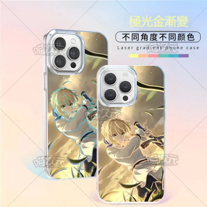 【大集合】動漫極光金漸變手機殼