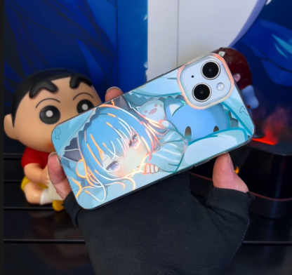 貓羽雫 極光金漸變手機殼