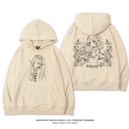 葬送的芙莉蓮 2025秋冬新款親子情侶裝連帽衛衣