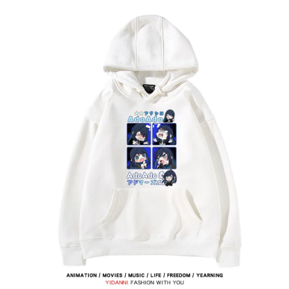 Ado歌手同人 寬鬆百搭 秋冬款 寬鬆連帽衛衣
