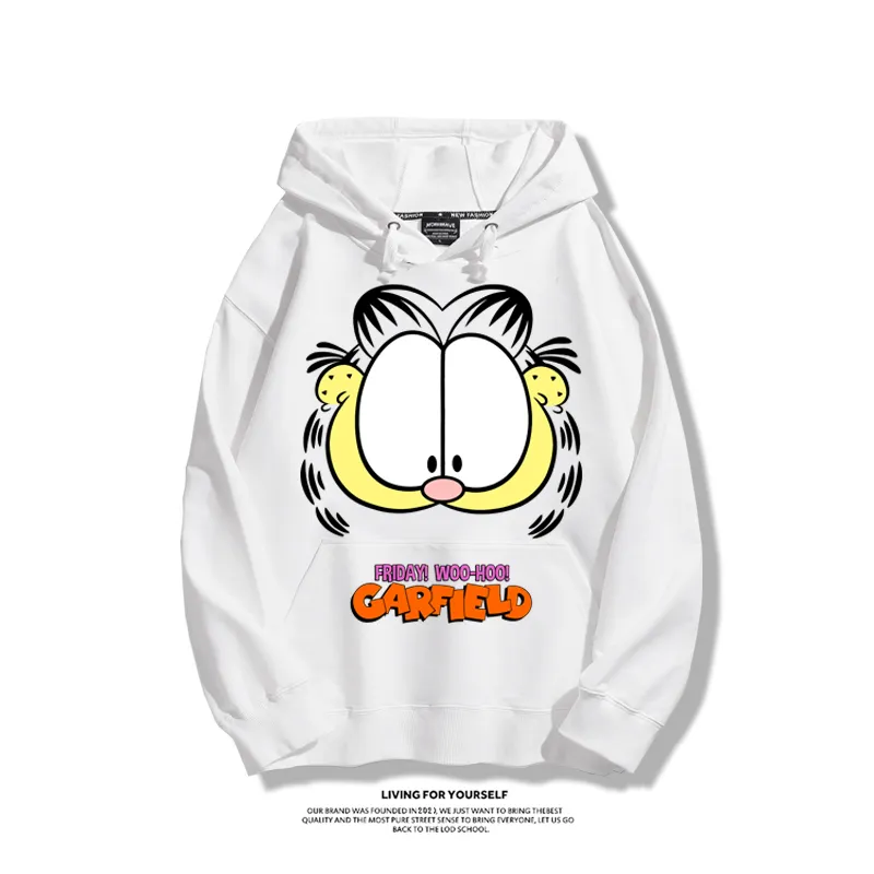 加菲貓聯名衛衣2025秋冬新款親子情侶裝連帽衛衣