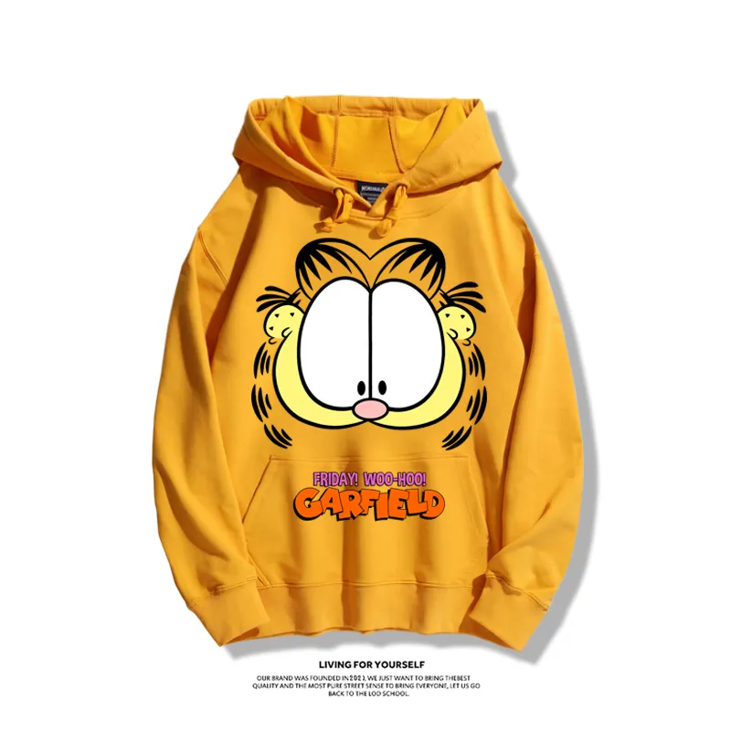 加菲貓聯名衛衣2025秋冬新款親子情侶裝連帽衛衣