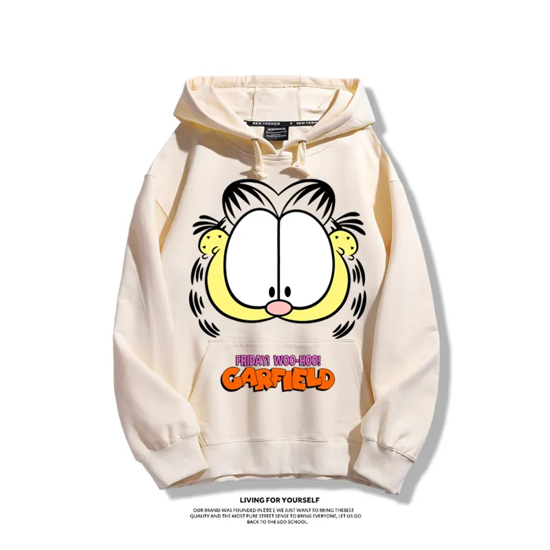 加菲貓聯名衛衣2025秋冬新款親子情侶裝連帽衛衣