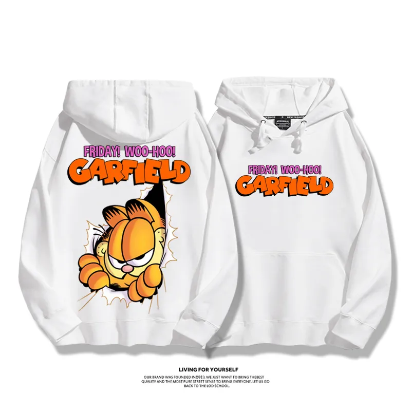 加菲貓聯名衛衣2025秋冬新款親子情侶裝連帽衛衣