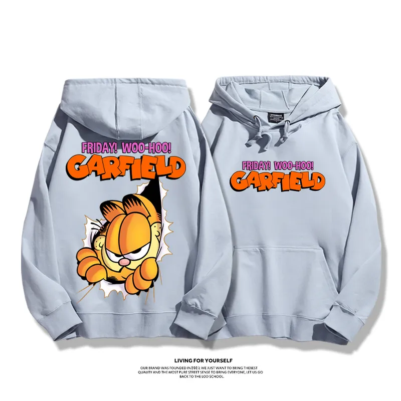 加菲貓聯名衛衣2025秋冬新款親子情侶裝連帽衛衣
