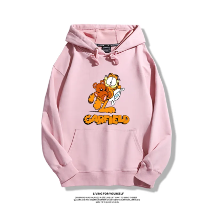加菲貓聯名衛衣2025秋冬新款親子情侶裝連帽衛衣