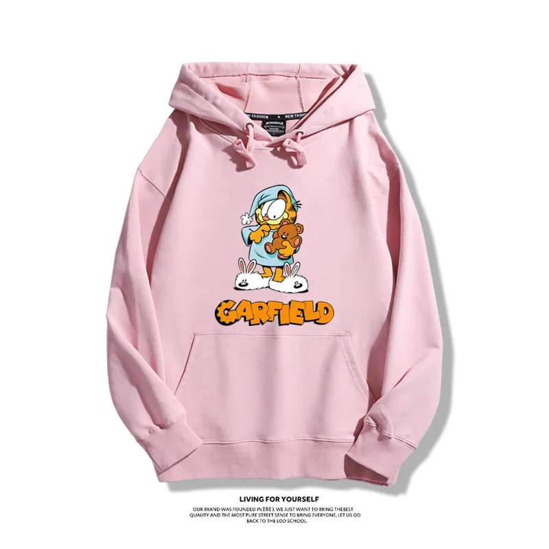 加菲貓聯名衛衣2025秋冬新款親子情侶裝連帽衛衣