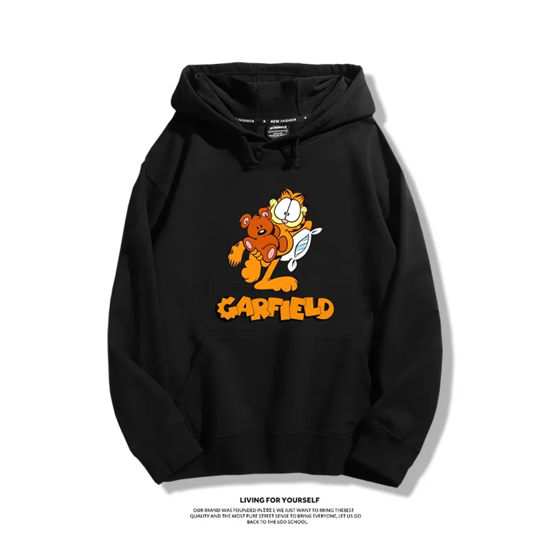 加菲貓聯名衛衣2025秋冬新款親子情侶裝連帽衛衣