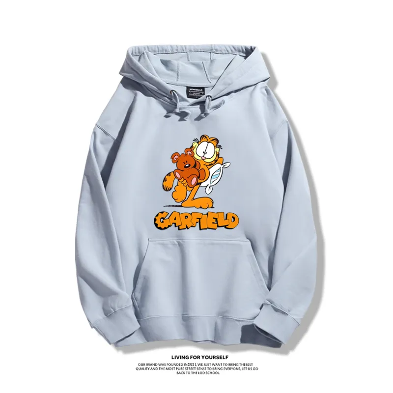 加菲貓聯名衛衣2025秋冬新款親子情侶裝連帽衛衣