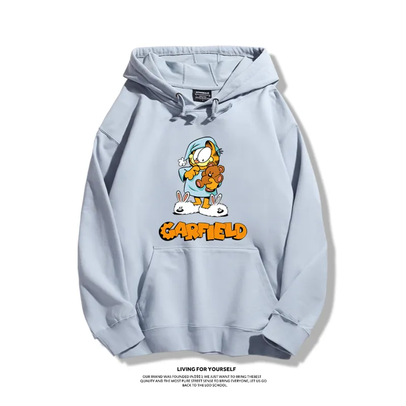 加菲貓聯名衛衣2025秋冬新款親子情侶裝連帽衛衣