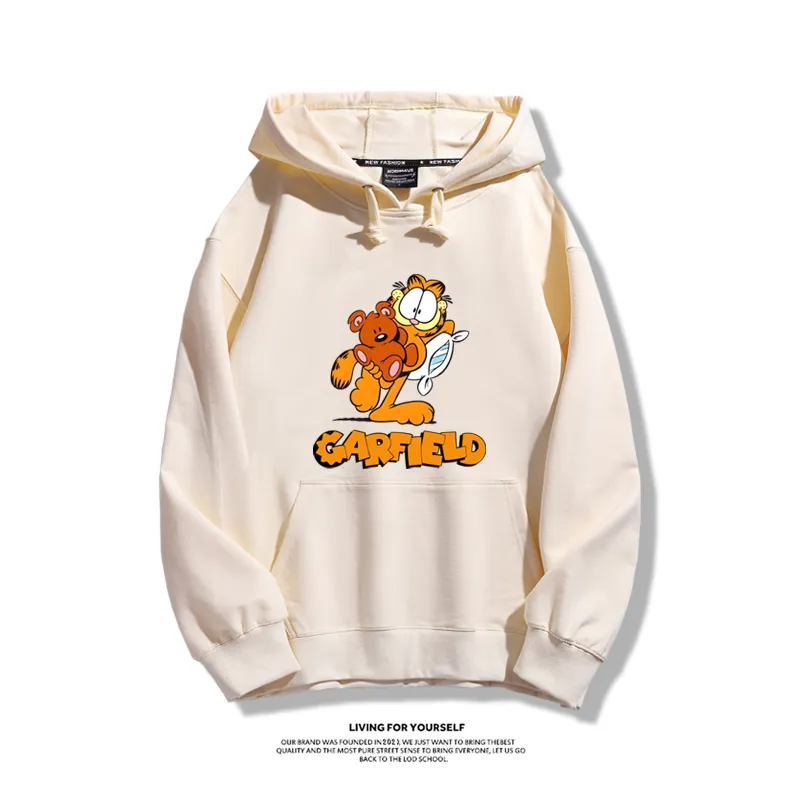 加菲貓聯名衛衣2025秋冬新款親子情侶裝連帽衛衣