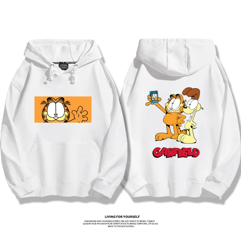 加菲貓聯名衛衣2025秋冬新款親子情侶裝連帽衛衣