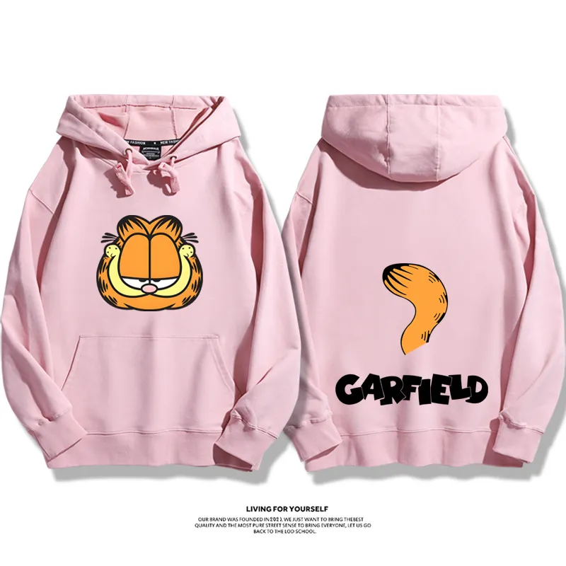 加菲貓聯名衛衣2025秋冬新款親子情侶裝連帽衛衣