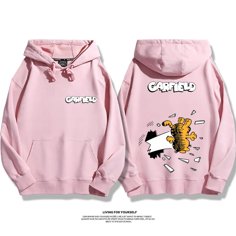 加菲貓聯名衛衣2025秋冬新款親子情侶裝連帽衛衣