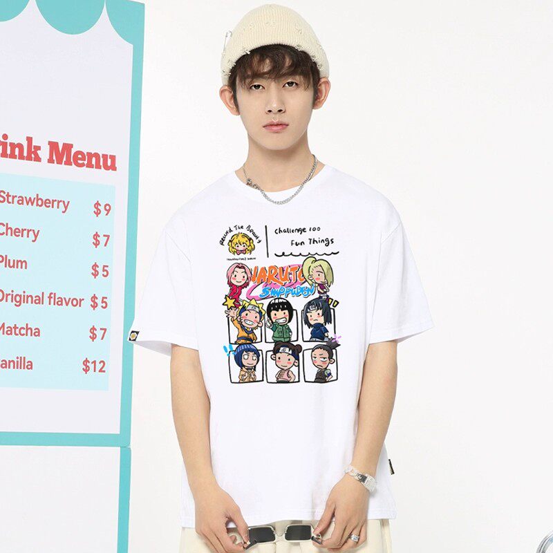 火影忍者 2026親子情侶男女同款 印花短袖T恤