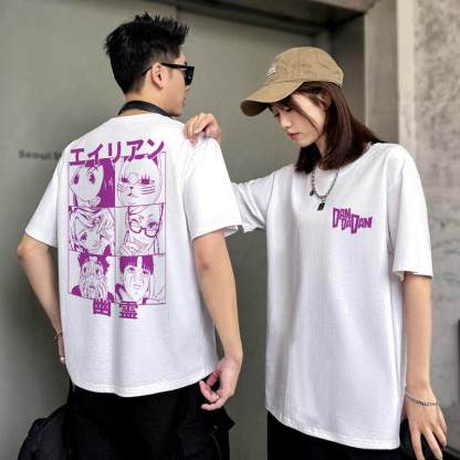 膽大黨 2026親子情侶男女同款 印花短袖T恤