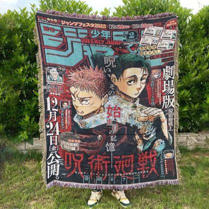 動漫卡通藝術毛毯｜加厚提花編織沙發毯・居家蓋毯