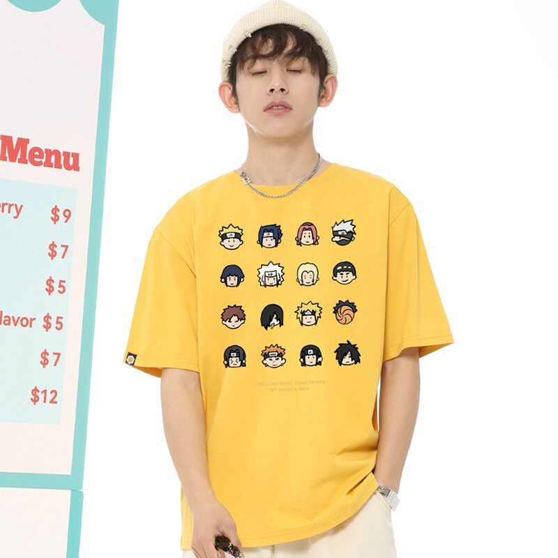 火影忍者 2026親子情侶男女同款 印花短袖T恤