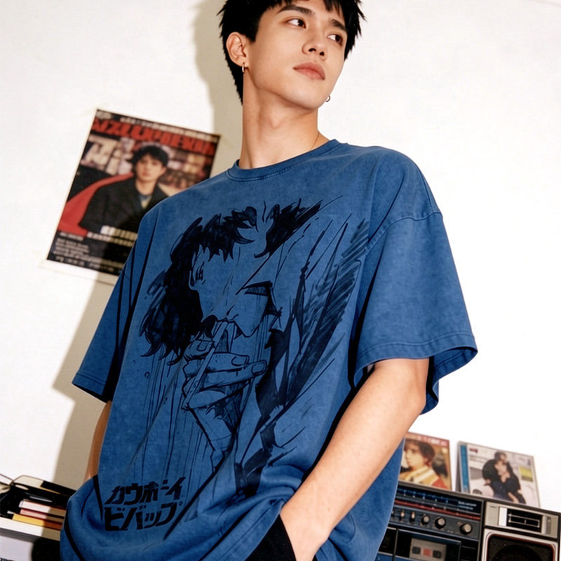 Cowboy星際牛仔水洗做舊 2026親子情侶男女同款 印花水洗短袖