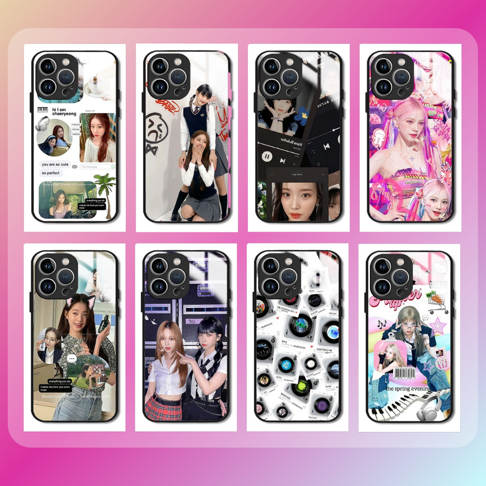 kpop新款高清全包防摔玻璃殼