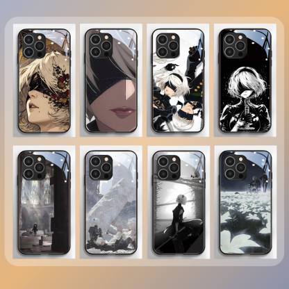 尼爾機械紀元新款高清全包防摔玻璃殼